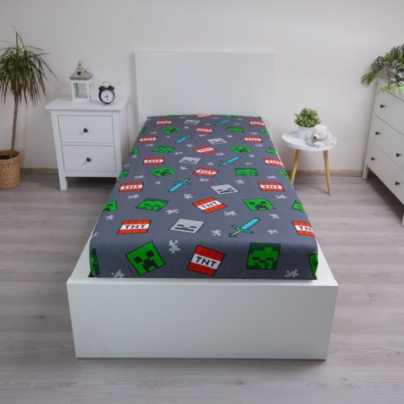 Jerry Fabrics Dětské prostěradlo Minecraft We Got This 90x200x25 cm Jerry Fabrics Dětské prostěradlo Minecraft We Got This 90x200x25 cm