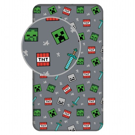 Jerry Fabrics Dětské prostěradlo Minecraft We Got This 90x200x25 cm