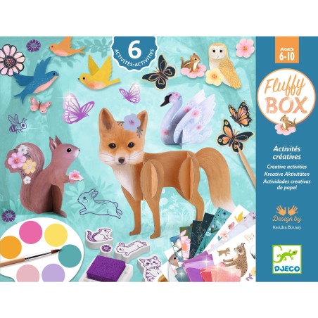 DJECO Velká kreativní sada 6 aktivit Fluffy box