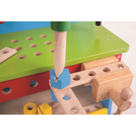 Bigjigs Toys dřevěné hračky - pracovní ponk