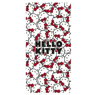 Jerry Fabrics Dětská bavlněná osuška Hello Kitty 70x140 cm