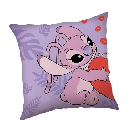 Jerry Fabrics Dětský polštářek Lilo a Stitch Kiss 40x40 cm Jerry Fabrics Dětský polštářek Lilo a Stitch Kiss 40x40 cm