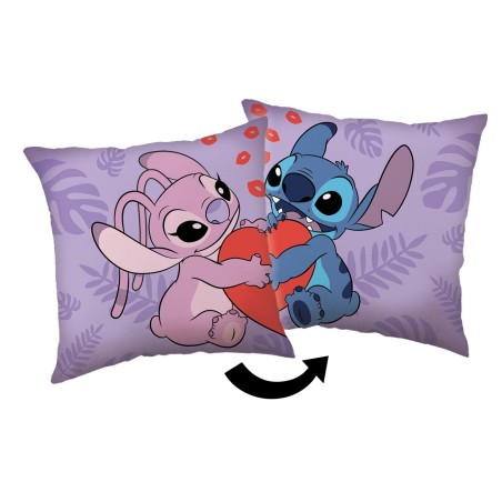 Jerry Fabrics Dětský polštářek Lilo a Stitch Kiss 40x40 cm Jerry Fabrics Dětský polštářek Lilo a Stitch Kiss 40x40 cm