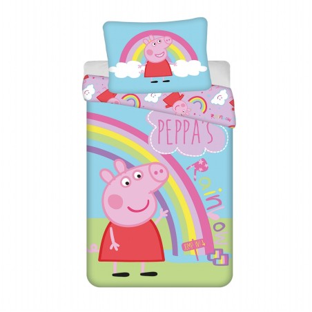 Jerry Fabrics Dětské povlečení Peppa Pig PEP016 140x200, 70x90 cm Jerry Fabrics Dětské povlečení Peppa Pig PEP016 140x200, 70x90 cm