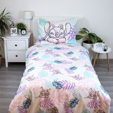 Jerry Fabrics Dětské povlečení Lilo a Stitch Leaves 140x200, 70x90 cm Jerry Fabrics Dětské povlečení Lilo a Stitch Leaves 140x200, 70x90 cm