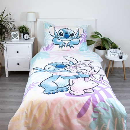 Jerry Fabrics Dětské povlečení Lilo a Stitch Leaves 140x200, 70x90 cm Jerry Fabrics Dětské povlečení Lilo a Stitch Leaves 140x200, 70x90 cm