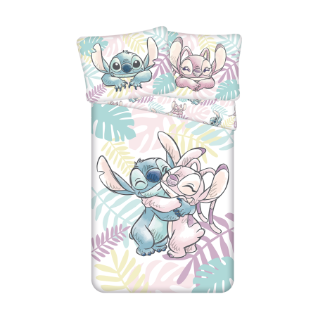 Jerry Fabrics Dětské povlečení Lilo a Stitch Leaves 140x200, 70x90 cm Jerry Fabrics Dětské povlečení Lilo a Stitch Leaves 140x200, 70x90 cm