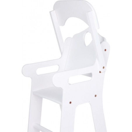 Small Foot Dřevěná židlička pro panenky bílá velká