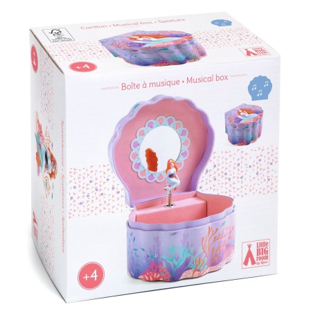 DJECO Hrací skříňka a šperkovnice Mořská panna DJECO Hrací skříňka a šperkovnice Mořská panna