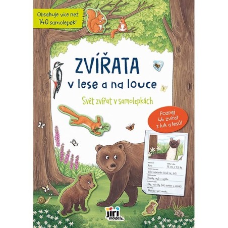 Jiri Models Svět zvířat v samolepkách Zvířata v lese a na louce Jiri Models Svět zvířat v samolepkách Zvířata v lese a na louce