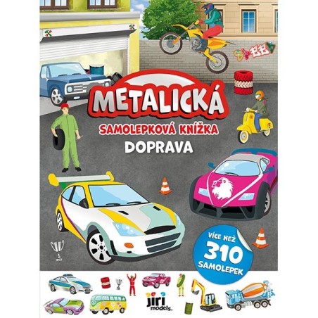 Jiri Models Metalická samolepková knížka Doprava Jiri Models Metalická samolepková knížka Doprava