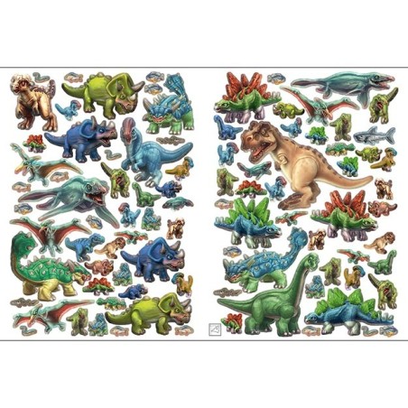 Jiri Models Metalická samolepková knížka Dinosauři Jiri Models Metalická samolepková knížka Dinosauři