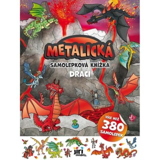 Jiri Models Metalická samolepková knížka Draci