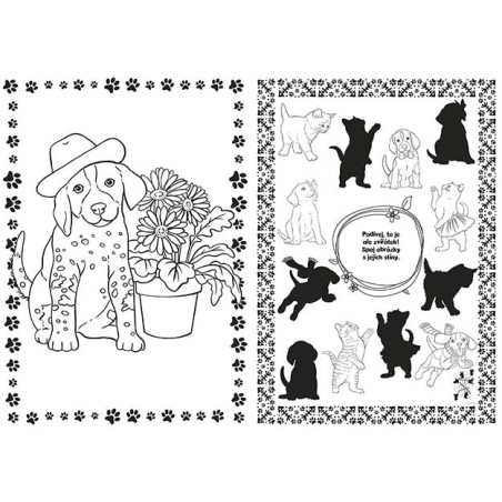 Jiri Models Omalovánky A4 se samolepkami Štěňátka a koťátka Jiri Models Omalovánky A4 se samolepkami Štěňátka a koťátka