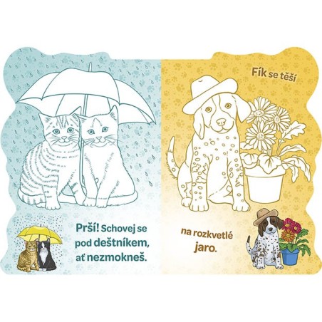 Jiri Models Tvarované omalovánky Štěňátka a koťátka Jiri Models Tvarované omalovánky Štěňátka a koťátka