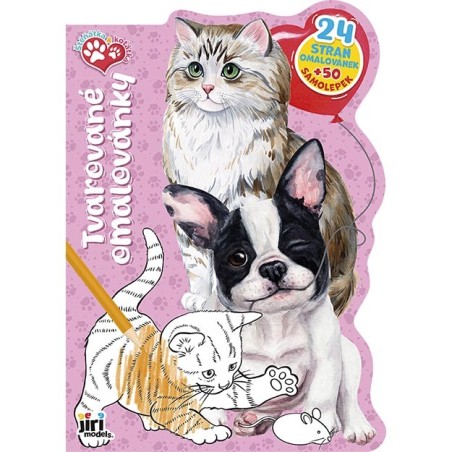 Jiri Models Tvarované omalovánky Štěňátka a koťátka Jiri Models Tvarované omalovánky Štěňátka a koťátka