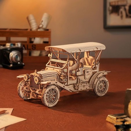 RoboTime Dřevěné 3D puzzle Historické auto Vintage car