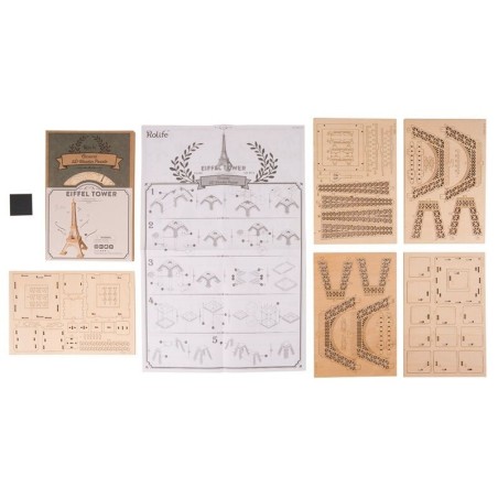 RoboTime dřevěné 3D puzzle Eiffelova věž