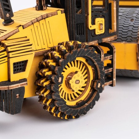 RoboTime dřevěné 3D puzzle Silniční válec