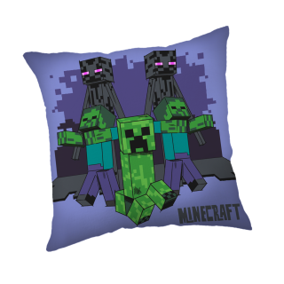 Jerry Fabrics Dětský polštářek Minecraft Mobs coming for you 40x40 cm