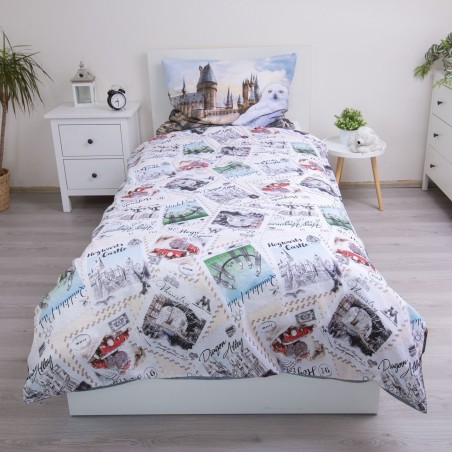 Jerry Fabrics Dětské povlečení Harry Potter Hedwig 02 140x200, 70x90 cm