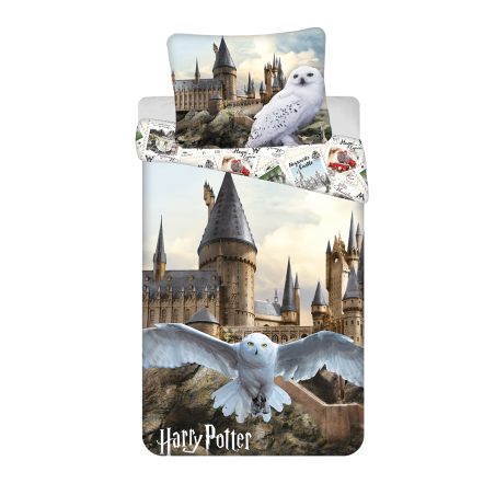 Jerry Fabrics Dětské povlečení Harry Potter Hedwig 02 140x200, 70x90 cm