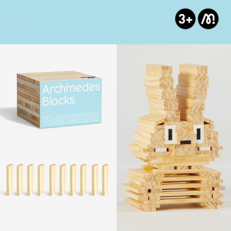 MiDeer ARCHIMEDES BLOCKS dřevěné stavební kostky 50 ks