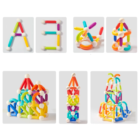 MiDeer Duhová magnetická stavebnice 100 ks