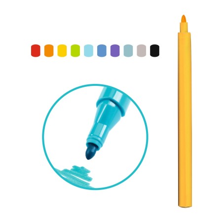 DJECO Fixy s tenkým hrotem 10ks