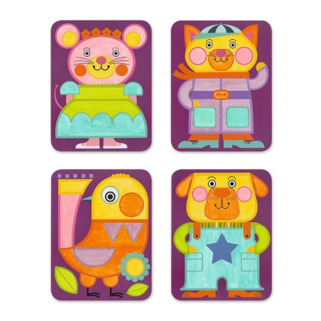 DJECO Malování s paletou Rozkošná zvířátka