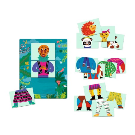 DJECO Eduludo Stolní hra Mix & Match Modanimo