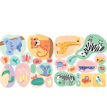 Jiri Models Samolepky pro nejmenší Zvířátka v zoo