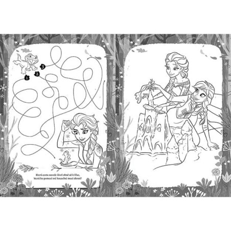 Jiri Models Omalovánky A4 se samolepkami Ledové království