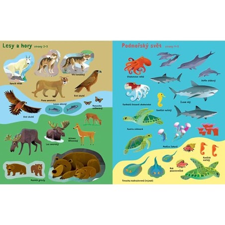 Jiri Models Samolepkový sešit Divoká zvířata