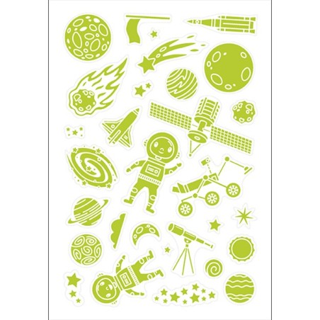 Jiri Models Svítící samolepky s aktivitami Vesmír