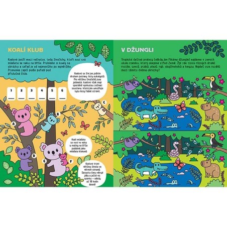 Jiri Models Svítící samolepky s aktivitami Zvířata