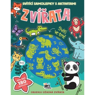 Jiri Models Svítící samolepky s aktivitami Zvířata