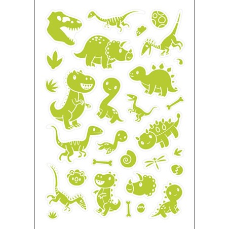 Jiri Models Svítící samolepky s aktivitami Dinosauři
