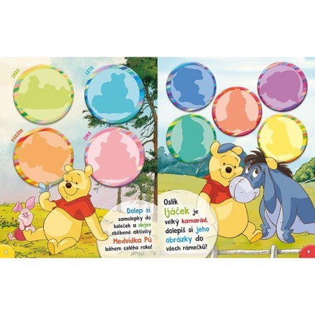Jiri Models Zábava se samolepkami Medvídek Pú