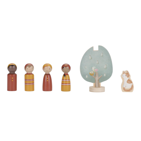 Little Dutch Dřevěný hasičský náklaďák