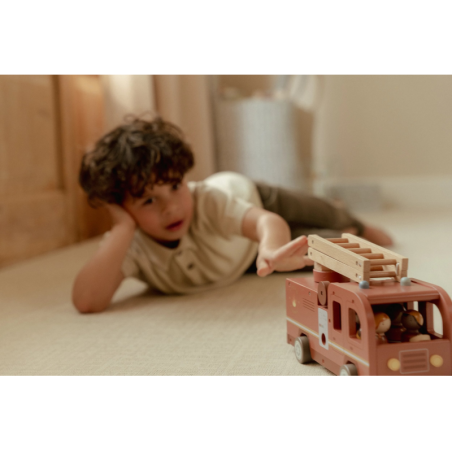 Little Dutch Dřevěný hasičský náklaďák