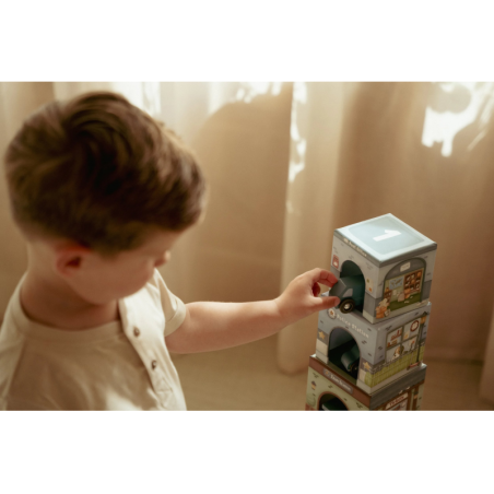 Little Dutch Kostky stohovací s autíčky