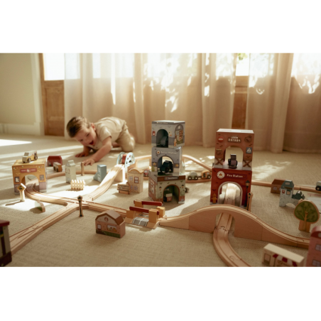 Little Dutch Kostky stohovací s autíčky