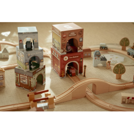 Little Dutch Kostky stohovací s autíčky