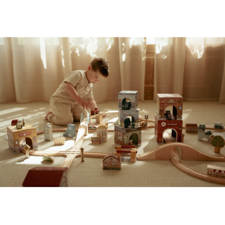 Little Dutch Kostky stohovací s autíčky