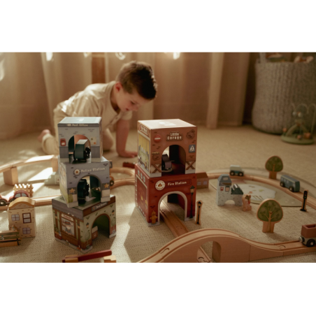 Little Dutch Kostky stohovací s autíčky