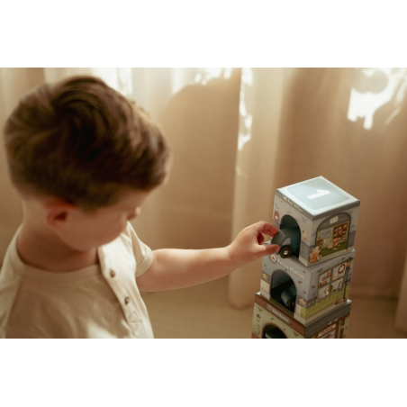 Little Dutch Kostky stohovací s autíčky