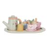 Little Dutch Dřevěný čajový set s květinovým potiskem
