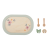 Little Dutch Dřevěný čajový set s květinovým potiskem