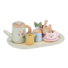 Little Dutch Dřevěný čajový set s květinovým potiskem